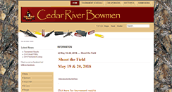 Desktop Screenshot of cedarriverbowmen.org