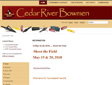 Tablet Screenshot of cedarriverbowmen.org